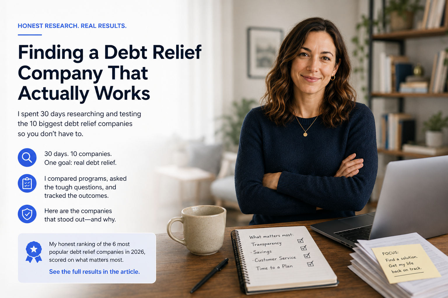 Sarah M., consumer finance writer, with $31,400 in credit card debt notes